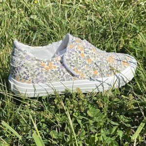 Gypsy Jazz Yellow Lavender Ivory Sneaker